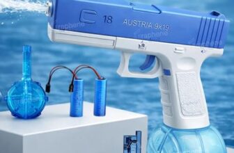 GRAPHENE Holi Pichkari Glock Automatic Electric Water Gun Toy for Kids High Pressure Rechargeable Battery G Lock Pichkari Holi Toy Rapid Fire Squirt Long-Range Powerful Play Water Blaster 4+ Boy Girl