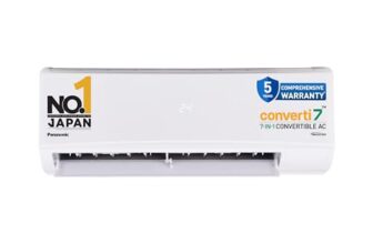Panasonic 1.5 Ton 3 Star Inverter Split AC (Powerful Mode, Copper Condenser, 7in1 Convertible, 2-Way, PM 0.1 Filter, CS/CU-SU18AKY3T, White)