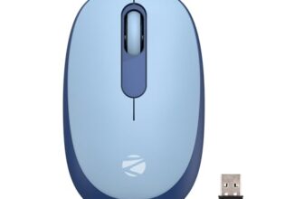 ZEBRONICS Groot Wireless Mouse, Dual Mode (2.4GHz + BT), Upto 1600 DPI, Silent Operation, 3 Buttons, Comfortable & Ergonomic, for Mac | Laptop | Computer, with 2 Years Warranty (Blue)