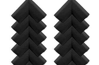 SYGA Pack of 12 Black Corner Edge Guard Protectors Suitable for Table and Desk for Baby Child Infant Kids Safety
