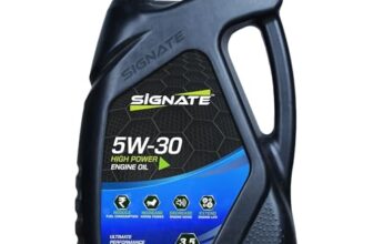 Signate Car Engine Oil for Petrol, CNG and Diesel Car, Synthetic Engine Oil for Cars, Anti-Wear Car Engine Oil for Reduced Maintenance Cost, 3.5L
