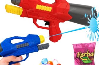 Zest 4 Toyz Holi Pichkari Water Gun for Kids Holi Pichkari High Pressure Water Gun with Holi Combo 100 Balloons and 1 Pkt Holi Color for Holi Summer Outdoor Fun for Boys and Girls- Assorted