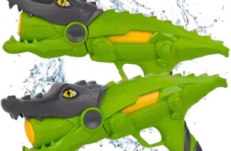 Storio Holi Pichkari Water Gun Toy for Kids Super Power Water Cannon Crocodile-Shaped Water Blaster Pump-Action Water Gun for Summer Games