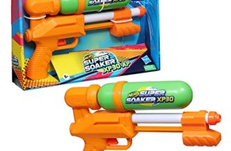 Nerf Super Soaker XP30-AP Water Blaster | Tank Made with Recycled Plastic | Air-Pressurized Continuous Water Blast | Pichkari for Outdoor Water Games | Branded Toy Pichkari for Holi | Kids Ages 6+
