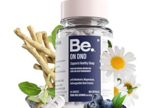 Be. On DND Magnesium Supplement for Deep Sleep & Recovery | Magnesium Capsules with Melatonin 10mg, Ashwagandha & Chamomile | Natural Sleep Supplement | Non-Habit Forming | 60 Veg Capsules