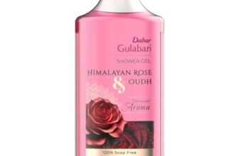 Dabur Gulabari Shower Gel – 250 ml | 99% Pure Glycerine | Gentle Bodywash | Himalayan Rose Extract to nourish and revitalise the skin | 0% Parabens & Soap | No Silicones | With Oudh Fragrance