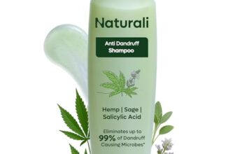 Naturali Anti Dandruff Shampoo with Sage & Salicylic Acid | No Sulphate No Paraben Shampoo | Calms Itchy Scalp | Exfoliates flaky scalp | Soothes Inflammation | 100 ml