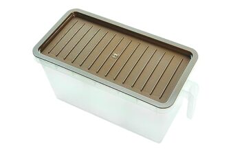 Attro Air Tight Food and Storage Container 3 Detachable Small Storage Boxes with 1 lid Used to Store 3 diffrent Food Items in a 1 Box BPA Free, Food Grade,Freezer Safe, 5000ml-Brown