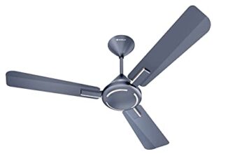Havells 1200mm Ambrose Energy Saving High Speed Ceiling Fan|Premium Finish, Deco.Fan, Elegant Looks, High Air Delivery, 100% Pure Copper Motor|2 Yr Warranty by Brand | (Pack of 1, Nickel Saphire)