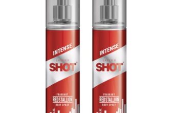 Layer’r Shot Red Stallion Body Spray Combo for Men 135ml Pack of 2 | Long-Lasting Premium Fragrance | Fougere Fresh, Bergamot & Woody Scent| Everyday Perfume | Perfect Deodorant Gift for Him