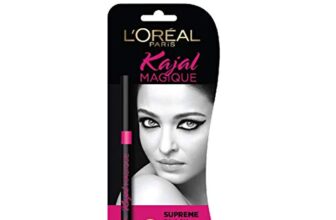 L’Oréal Paris Kajal, Waterproof Eyeliner, 14 Hours of Smudge-Proof Wear, With Vitamin E, Cocoa Butter, Olive Oil Esters and Vitamin C, Magique, Colour: Supreme Black. 0.35g