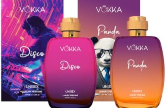 Vokka Disco & Panda 200 ml | Pack of 2 x 100ml Unique Unisex Luxury Long Lasting Ambery Leather Perfume Gift Set For Men And Women | Leather Scent Eau De Parfum | Notes: Amber Leathery
