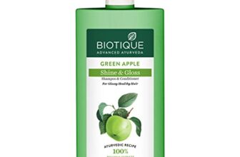Biotique Green Apple Shine & Gloss Shampoo & Conditioner| Promotes Healthy, Shiny and Glossy Hair | Nourishes Scalp | Makes Hair Soft & Smooth |100% Botanical Extracts| All Skin Types | 650ml