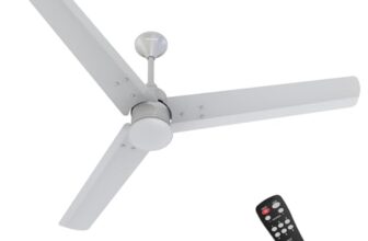 Polycab Silencio Mini 1200mm 5-Star BLDC, Remote Ceiling fan for home | 55% Energy Saving, 100% Copper, High Speed, 25 Speed Setting, Reversable & Timer | 4-yr Warranty【Cool Grey】