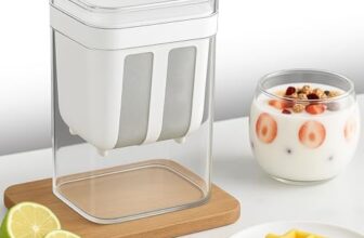 1100ml Greek Yogurt Maker & Hung Curd Maker with Lid | Yogurt Strainer Curd Strainer Whey Separator | Homemade Yogurt Maker Multipurpose Cheese Maker