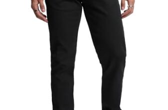 Highlander Men’s Slim Fit | Mid-Rise | Jeans for Men | Sleek & Tailored | Minimalistic Design for a Modern Silhouette Light Black