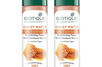 Biotique Honey Water Pore Tightening Brightening Toner with Himalayan Waters |Maintains pH Balance| Moisturized and Hydrated Skin | |100% Botanical Extracts| All Skin Types | 120ml (Pack Of 2)