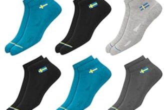 SWAGR 12 Pairs Solid Cotton Ankle Length Socks for Men Women, Pack of 12., Assorted
