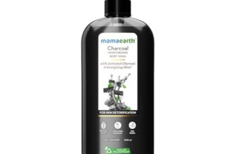 Mamaearth Charcoal Moisturizing Body Wash with Activated Charcoal & Energizing Mint Scent for Skin Detoxification-500ml | Deeply Cleanses |Intensely Moisturizes |Long-Lasting Fragrance |All Skin Types