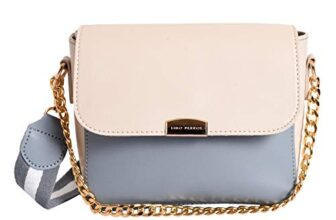 Lino Perros Yellow Faux Leather Sling Bag (BLUE)