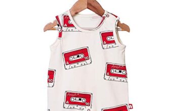 Nino Bambino 100% Organic Cotton Sleeveless Printed Round Neck Half Romper for Unisex Baby (0-3 Months, Cream-1)