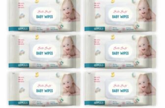 Silk Soft Baby Wet Wipes with Lid – 492 Wipes (82 x 6 Packs) | Fragrance-Free, Alcohol-Free & Hypoallergenic | Extra Thick, Moisturizing & Gentle on Sensitive Baby Skin