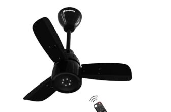 atomberg Renesa Enzel 600mm Newly Launched BLDC Ceiling Fan with Remote | BEE 5 star | High Air Delivery | LED Speed Indicator | Low Noise | Sleek Design | Power Saving | 3 Year Warranty | Gloss Black