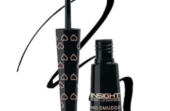 INSIGHT No Smudge Eyeliner – Black | Intense Matte Finish | Quick Drying |Smooth Application | Waterproof | Smudgeproof, 4 ml