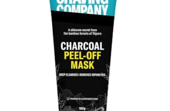 Bombay Shaving Company Charcoal Peel Off Mask for Men | 5X Detoxifying Power | Removes Blackheads & Whiteheads | Fights Pollution & Brightens Your Skin | Peel Off Mask With Tea Tree & Pomegranate For Clear, Oil-free Skin, 100 g