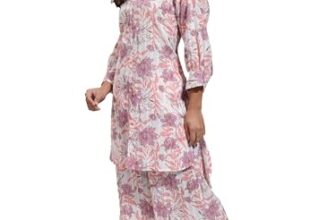 Vishudh Women Regular Fit SHIRT COLLAR CO-ORD SET VPCS000075 Multicolor M
