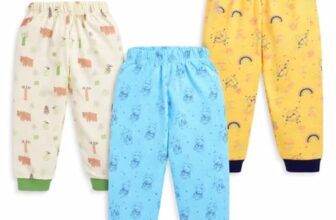 LuvLap Baby Boys & Baby Girls Pack Of 3 Pyjama 100% Cotton, M (3 to 6 Months)