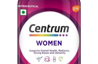 Centrum Women, World’s No.1 Multivitamin with Biotin, Vitamin C & 21 vital Nutrients for Overall Health, Radiance, Strong Bones & Immunity (Veg) Pack of 30 Tablets