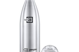 Pexpo Bottle 1 LTR| Hot and Cold Flask | ISI Certified Stainless Steel | 3 Layer Insulation | Leakproof | for Home, Office | 2-Year Warranty | Electro 980ml | Silver
