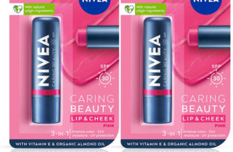 NIVEA Lip Caring Beauty Pink Lip Balm, Lip & Cheek Tint with SPF 30 (Pack of 2, 9.6 g) Pink(Pack of: 2, 9.6 g)