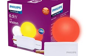Philips 0.5W LED Red Bulb, Pack of 1 (Joy Vision, Prong)
