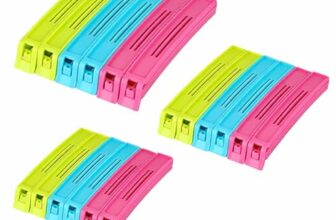 DeoDap Clips for Packet Sealing 18 Pc – Multipurpose Plastic Airtight Food Pack Sealer for Kitchen Use – 3 Different Sizes (Small, Medium & Large) – Reusable & Multicolor for Snacks & Storage Bags