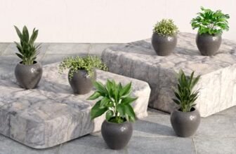 Lifelong Set of 6 Home Decor for Living Room & Balcony | 6 Inch Flower Pot | Decorative Indoor & Outdoor for Plants | Gamla, Pot Stand for Home & Garden Decoration | Ideal for Small Plants