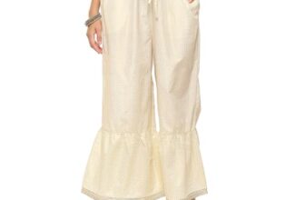 Rangriti Women’s Straight Pants (ASRTD18351AW23OWHT_Off White