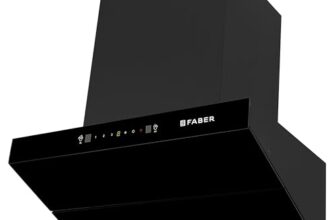 Faber Artemis 60cm 1200m³/hr Filterless Kitchen Chimney|Slant Body|T-Shape Panel|Autoclean Alarm|Moodlight|Touch&Gesture|12Yr on Motor,2Yr Comprehensive Warranty by Faber|Hood Artemis IN HC SC FL BK60