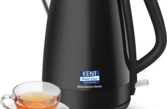 KENT Bliss Electric Kettle|1500W Power & 1.5L Capacity| Cool Touch Exterior Body Electric Kettle(1.5 L, Black)