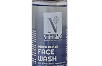 NutriGlow Advanced Organics Derma Repair Face Wash For Repair Cells, Skin Lighting, Soft & Supple Skin, Remove Dead Skin Cells, Clear Skin Impurities, 100ml