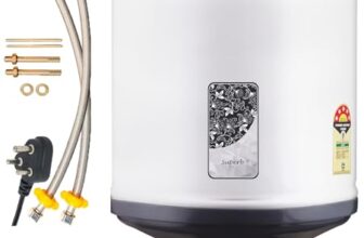 Longway Superb 25 Liters 5 Star Rated Automatic Storage Water Heater for Home | Water Geyser | Electric Geyser with Multiple Safety System & Anti-Rust Coating | 5 Years Warranty on Tank | Gray