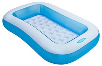 Intex Soft Inflatable Rectangular Swimming Pool-(Multi Color)