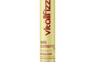 Vitallfizz Electrolyte Effervescent Tablets | Lemon Masala Flavour Hydration Tablets | Fizzy Drink Tablets for Daily Use | Pack of 8