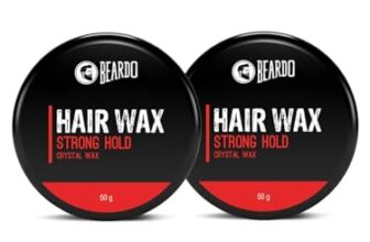 Beardo Stronghold Hair Wax, 50gm (Pack of 2) | Crystal Hair Wax | Hair Wax Men | Styling Wax | Glossy Finish | Shine | Strong Hold, Restylable Anytime, Easy Wash Off Hair Wax