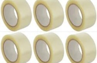CRAE Packaging Transparent Cello Tape For Office, Home and E-Commerce Packing | 1INCH Diameter | 100 Meter | Pack of 6