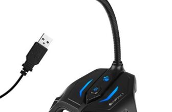 Zebronics Zeb-Klarity USB Gaming Mic for Recording / Streaming, compatible with PC, Omni Directional sound pickup, Flexible Neck, Mute Button