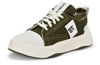 Massari Men’s Walking Canvas Shoes Sneakers for Men Olive