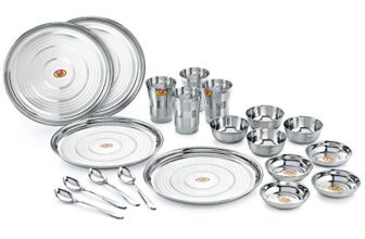 Anjali 20pcs Stainless Steel Dinner Set (Tool Finishes)