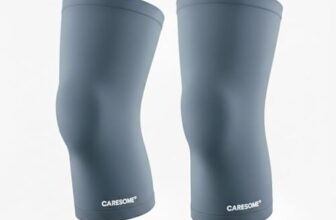 caresome Ortho Cotton Knee Support, Knee Caps, Brace For Pain Relief Products, Pad Leg Sleeves, Gym Squats Belt Support For Men and Women – Grey – M